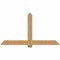 Ekena Millwork Eugene Smooth Timber Gable Bracket, Western Red Cedar, 72"W x 39"H x 3 1/2"D x 5 1/2"F, 13/12 Pitch GBW072X39X0406EUG00SWR - alternate 1